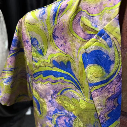 Butterfly Subtle Leaf Pattern Shirt