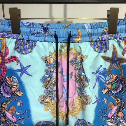 Sea Creature Print Shorts