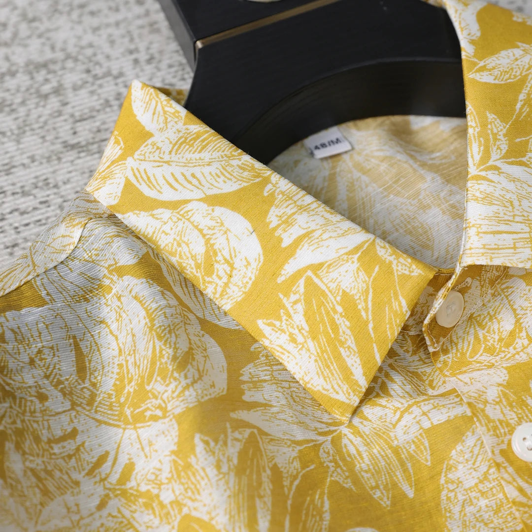 Yellow Base Luxury Casual Shirt