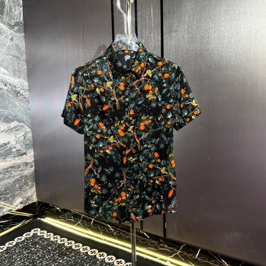 Orange Tree Rhinestone Shirt