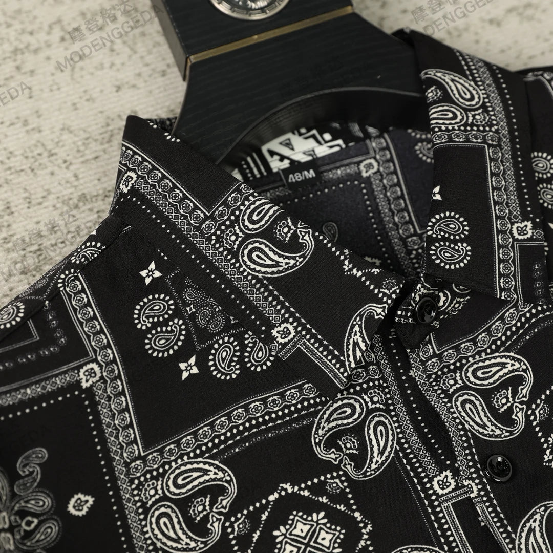 Retro Paisley Pattern Shirt