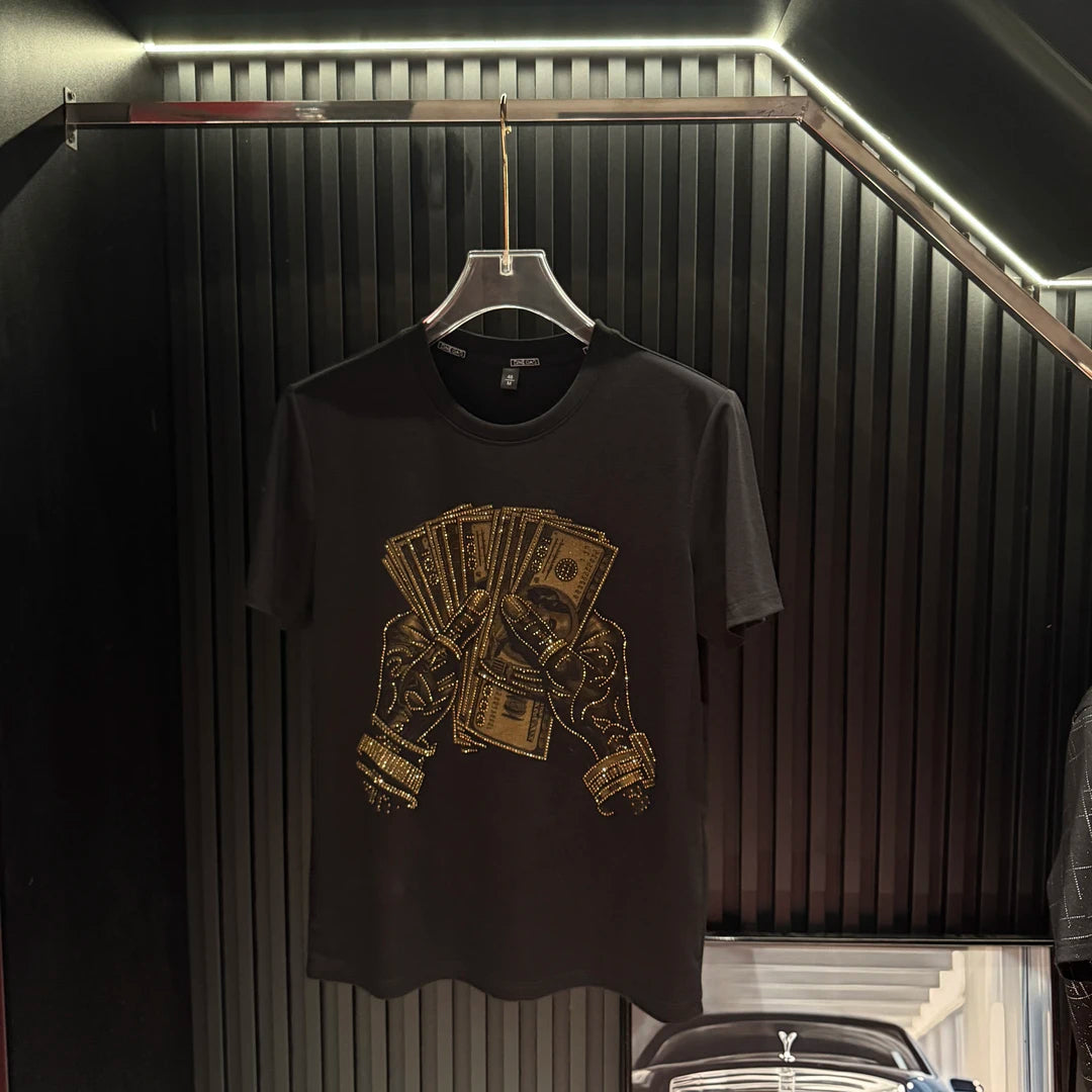 Wealth Prosperity Rhinestone T-Shirt