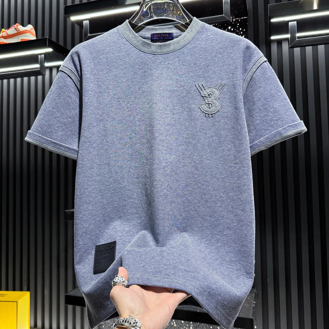 Number Embroidery Short Sleeve