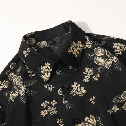 Black Base Bold Floral Shirt