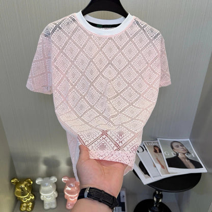 Grid Mesh T-shirt