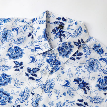 Blue And White Porcelain Style Shirt