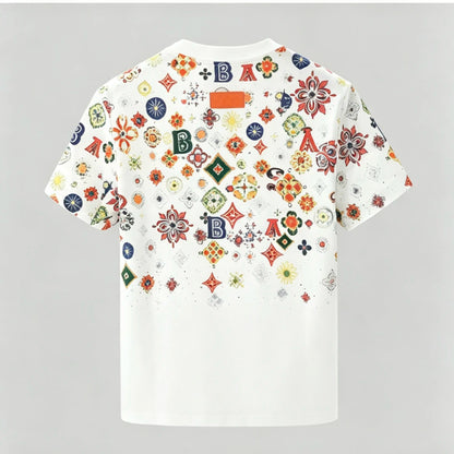 Classic Floral Graphic Print Casual T-Shirt