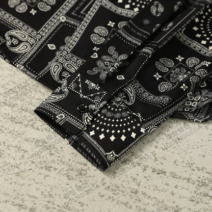 Retro Paisley Pattern Shirt