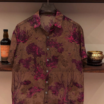 Tree Print Lightweight Shirt