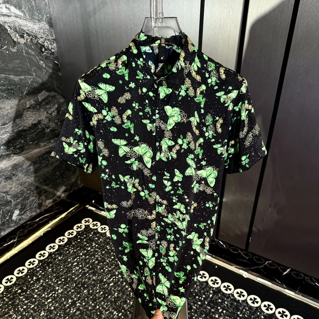 Green Psychedelic Butterfly Shirt