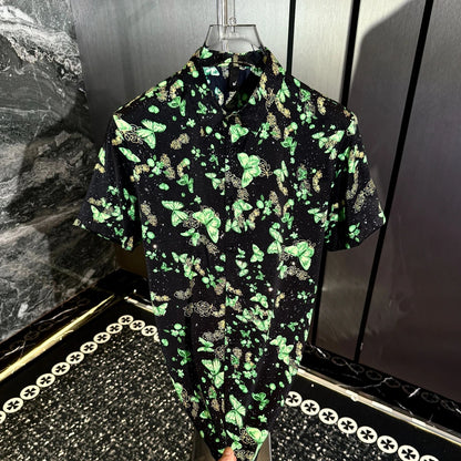 Green Psychedelic Butterfly Shirt