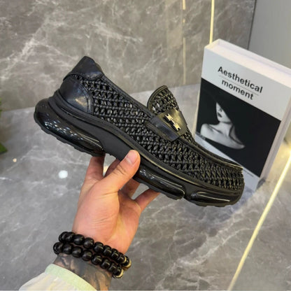 Woven Cushioned Breathable Casual Shoes