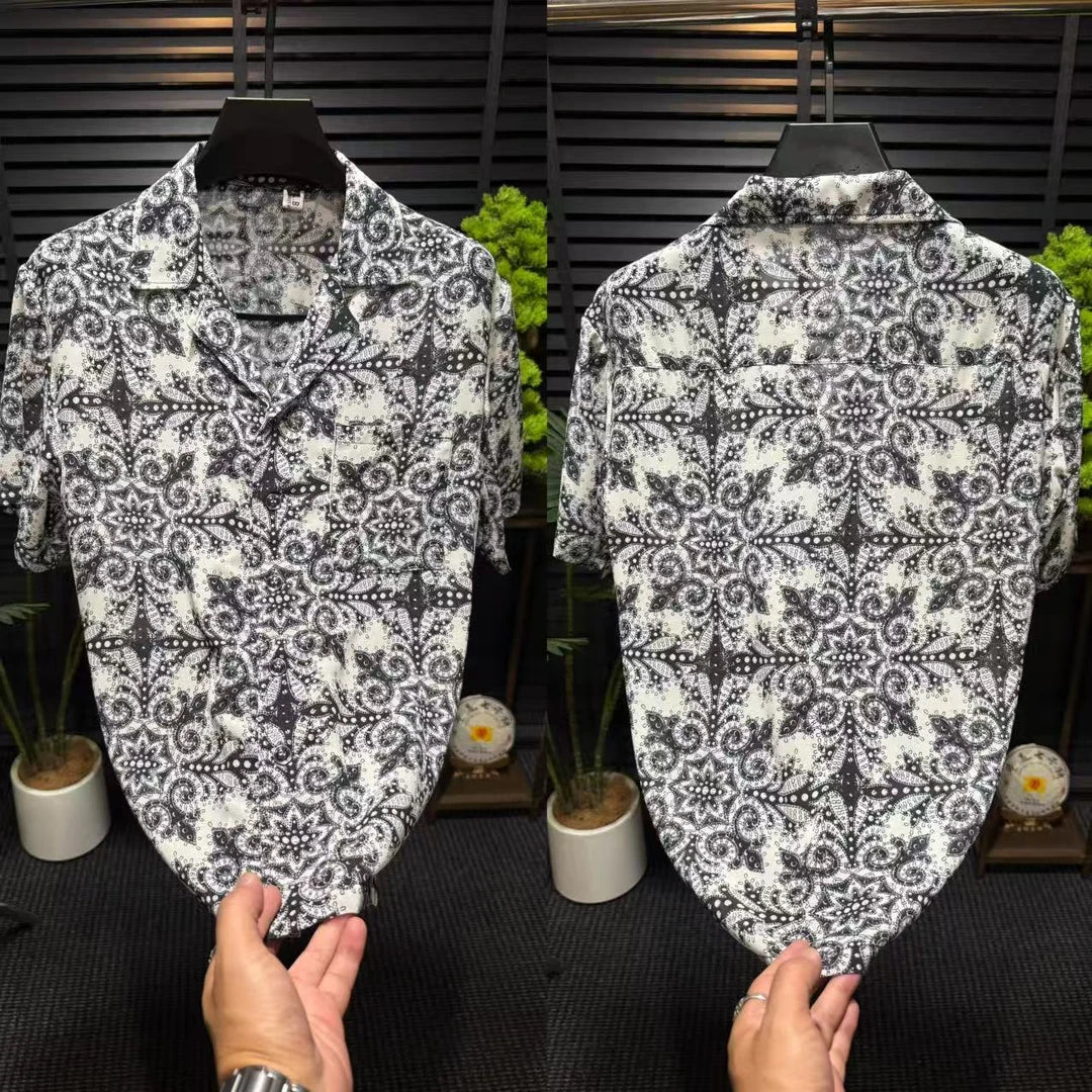 Black and White Pattern Shirt