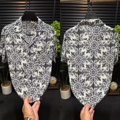 Black and White Pattern Shirt