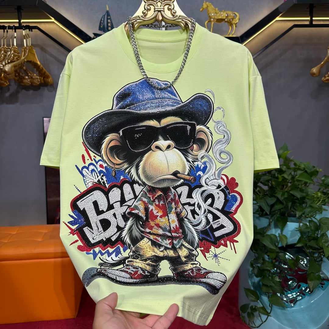 Monkey Rhinestone Shirt