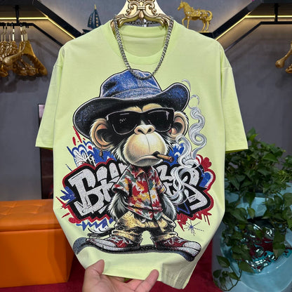 Monkey Rhinestone Shirt