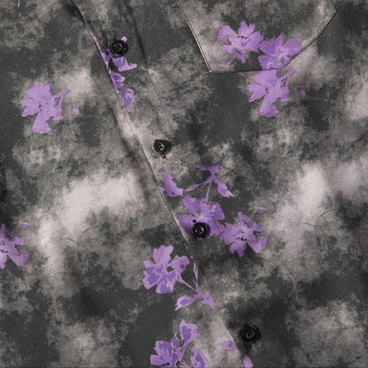 Purple Floral Print Shirt