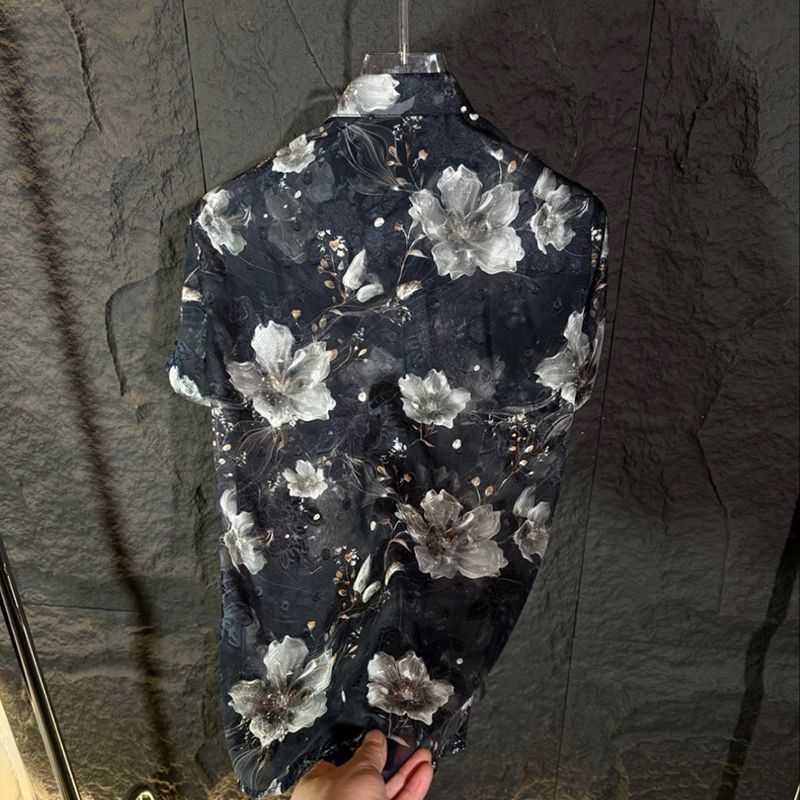 Lightweight White Floral Shirt