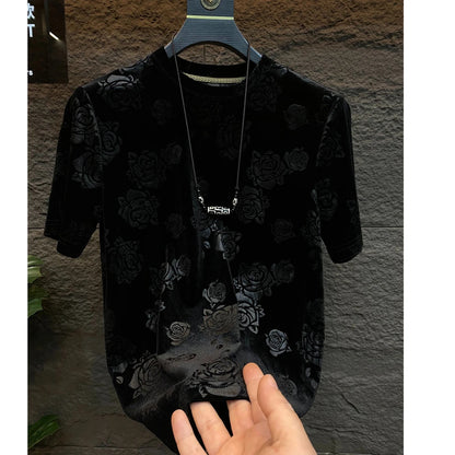 Rose Subtle Pattern T-Shirt
