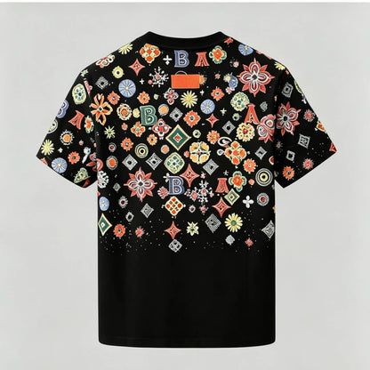Classic Floral Graphic Print Casual T-Shirt