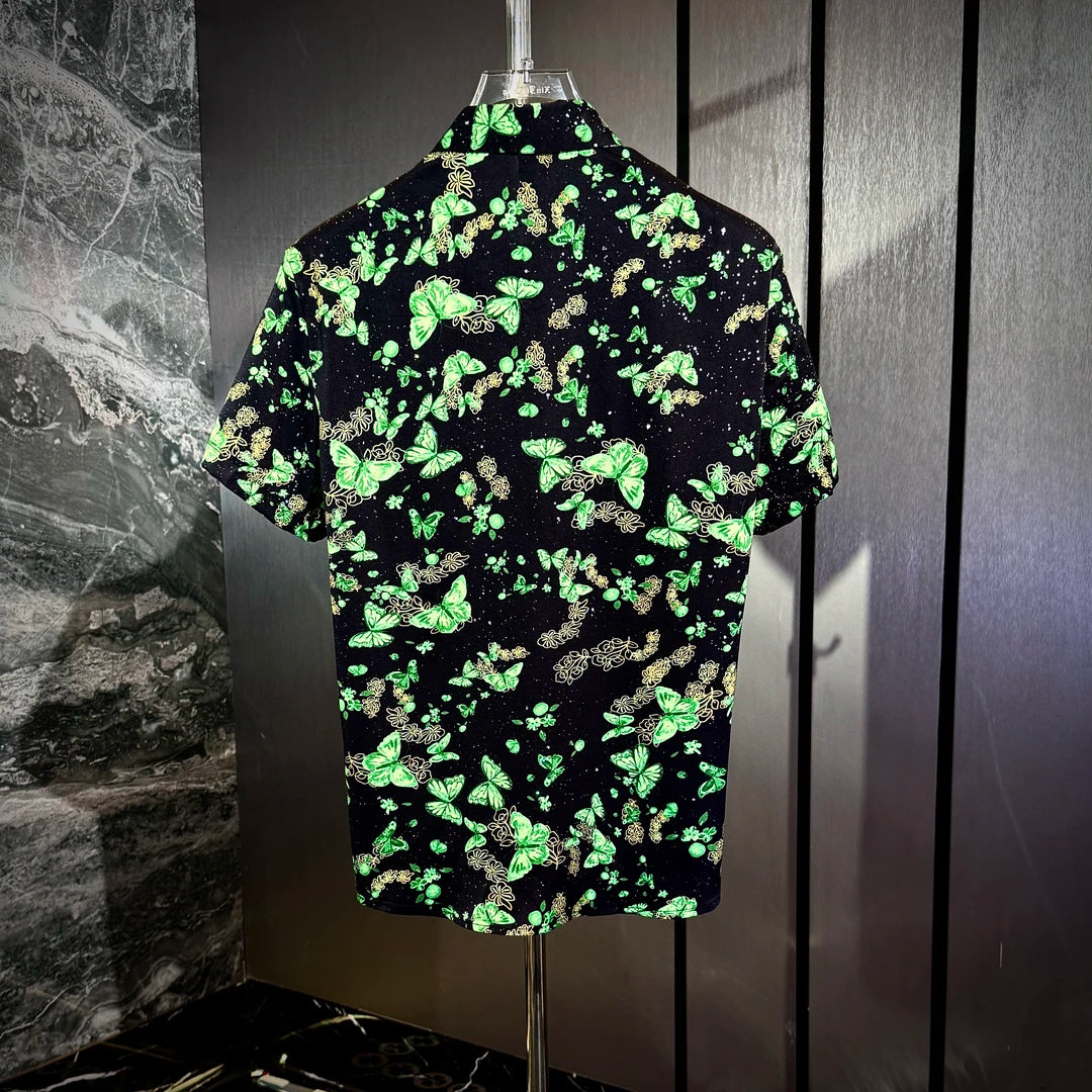 Green Psychedelic Butterfly Shirt