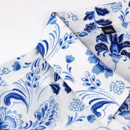 Blue And White Porcelain Style Shirt
