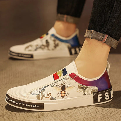Luxury Bee Accent Casual Sneakers