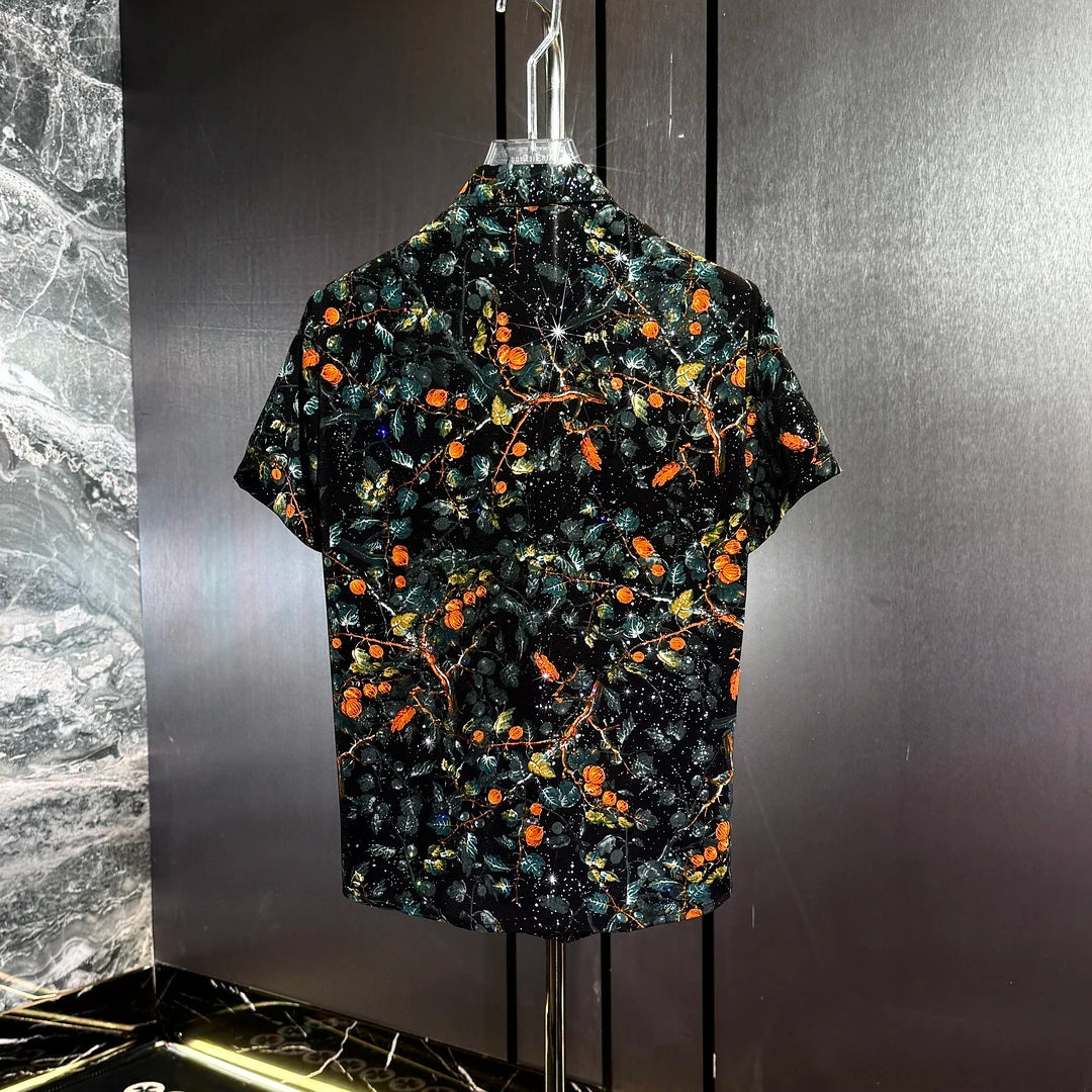 Orange Tree Rhinestone Shirt