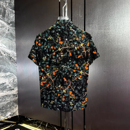Orange Tree Rhinestone Shirt
