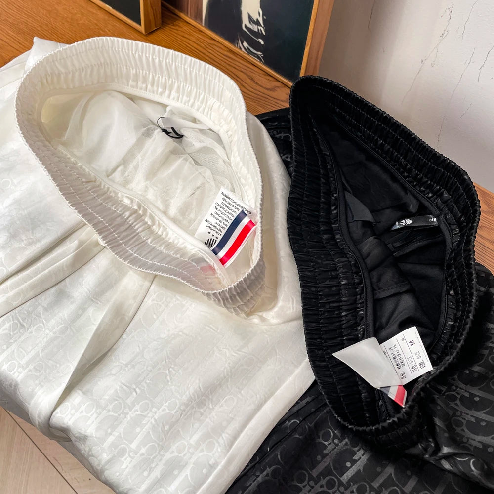 Subtle D‑Logo Casual Pants