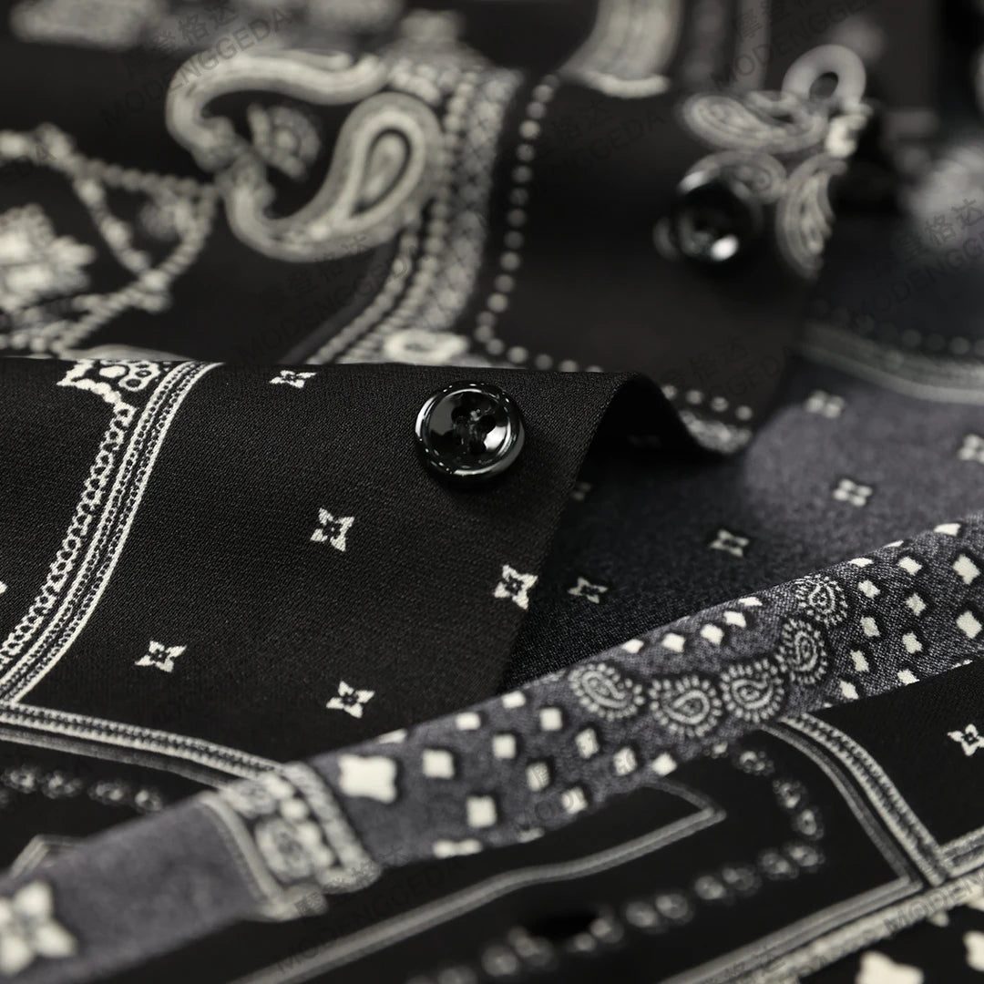 Retro Paisley Pattern Shirt