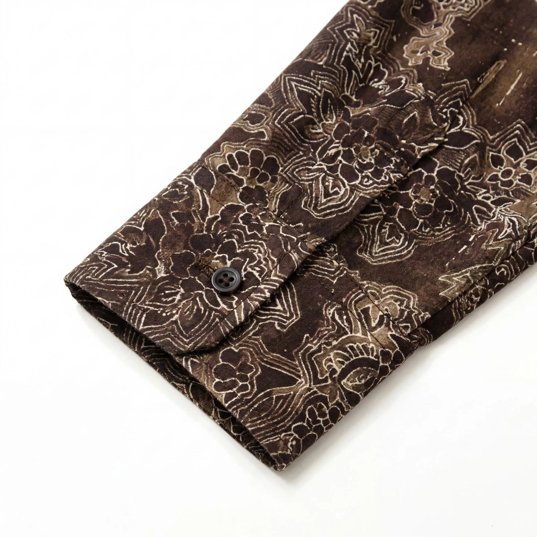 Premium Floral Emboss Texture Shirt