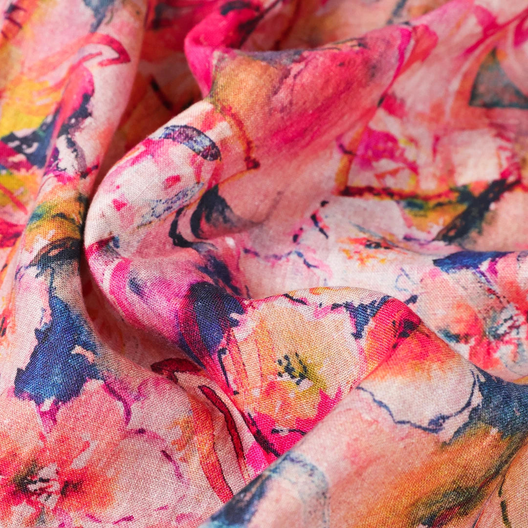 Branch Red Flower Print Shirt