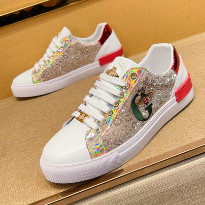 Luxury Bee Laser Finish Skate Shoes