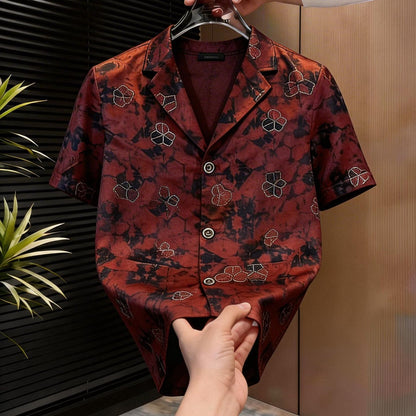 Red Vintage Pattern Shirt