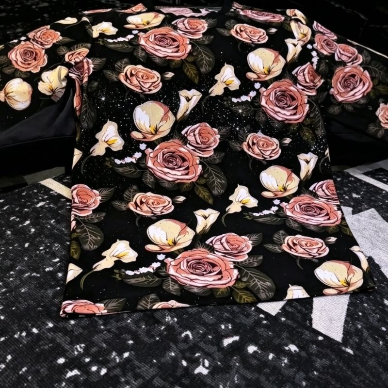 Pink Rose Graphic T-Shirt
