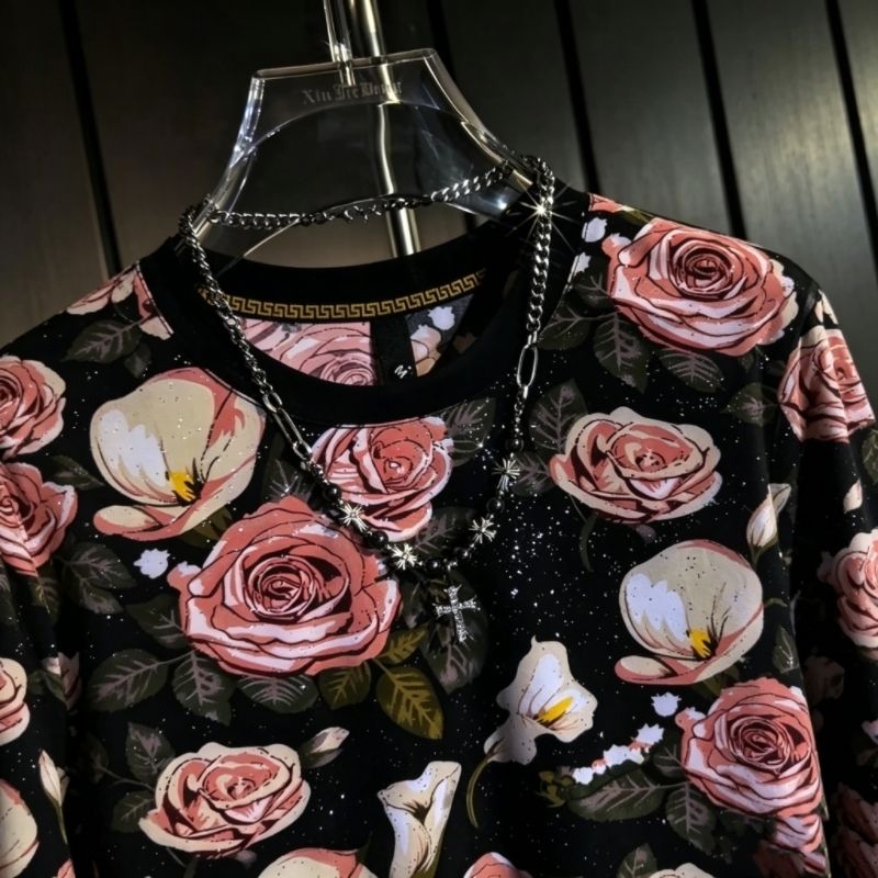 Pink Rose Graphic T-Shirt