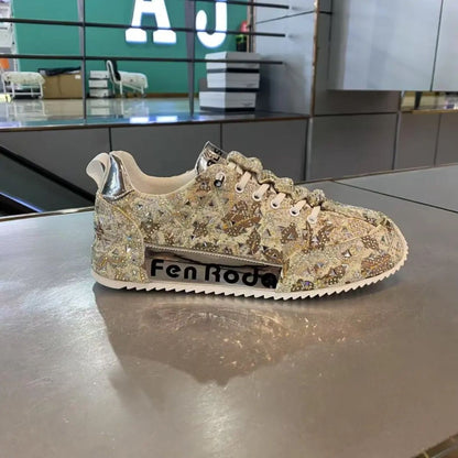 Non-slip Sole Sequin Casual Shoes