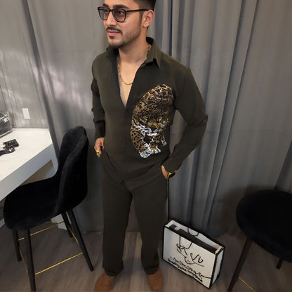 Cheetah rhinestone shirt