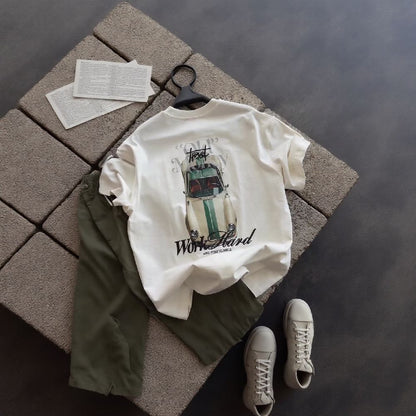 Old Money Style Car Print Shirt