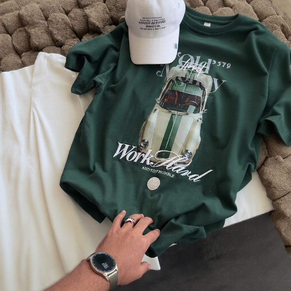 Old Money Style Car Print Shirt