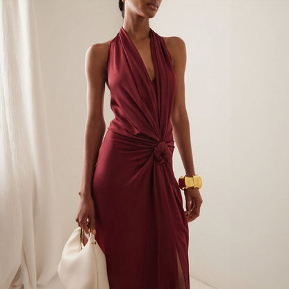 halter neck dress