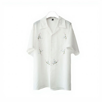 Subtle Embroidered Pattern Shirt