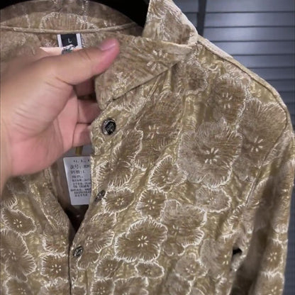 Golden Acetate Floral Shirt