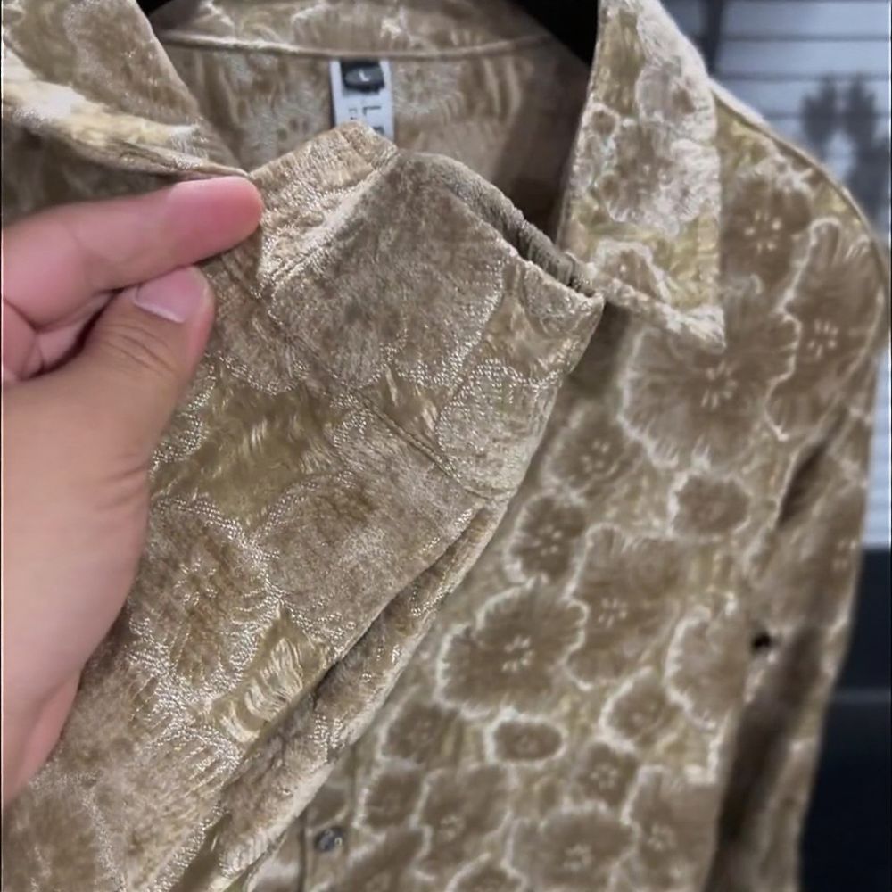 Golden Acetate Floral Shirt