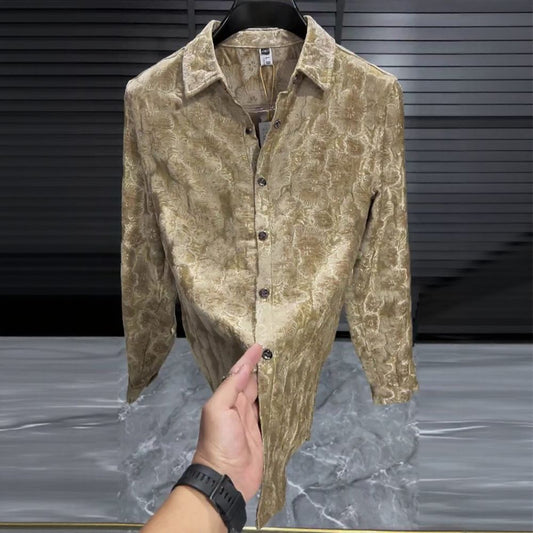 Golden Acetate Floral Shirt