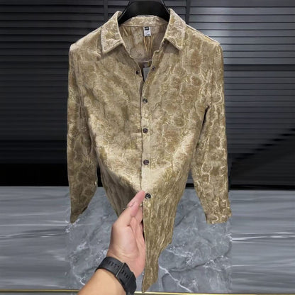 Golden Acetate Floral Shirt