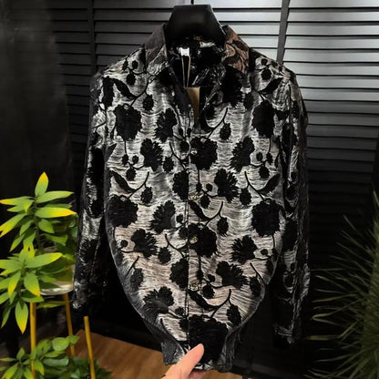 Acetate Floral Vine Shirt