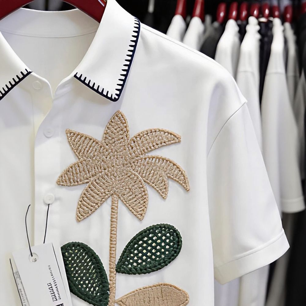 Luxury Floral Polo Shirt