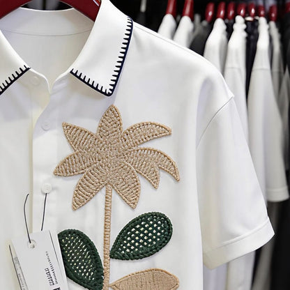 Luxury Floral Polo Shirt